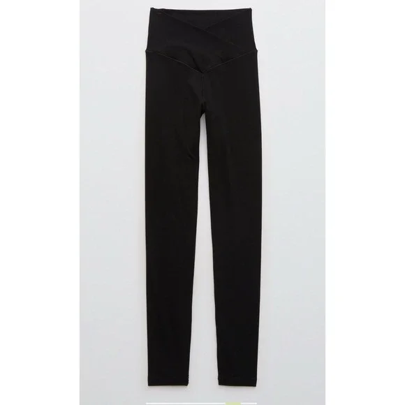 Women's Offline Aerie Real Me High Waisted Crossover Legging Medium True Black - Picture 5 of 14